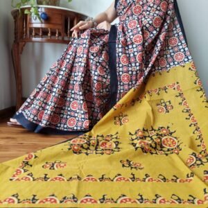 Mul Mul Cotton Saree - Multicolor