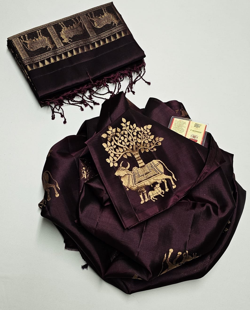 KANCHIPURAM PURE HANDLOOM SOFT SILK SAREE